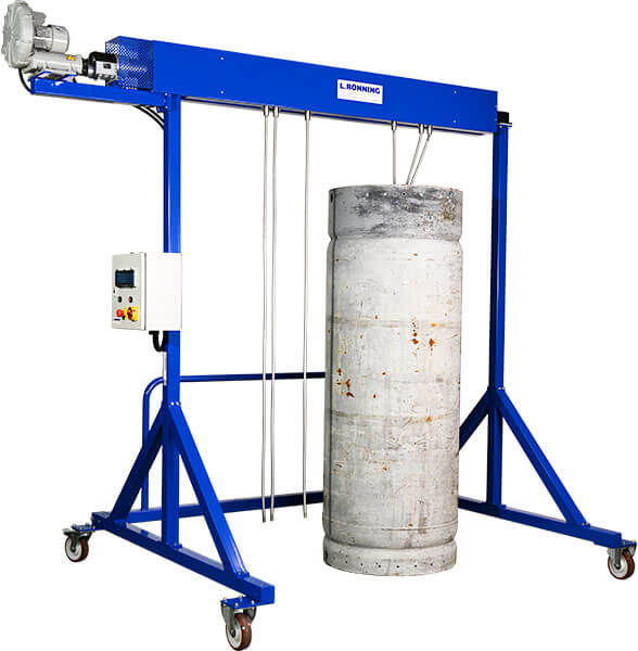 Drying unit for two 800L drums L. Rönning L. Ronning