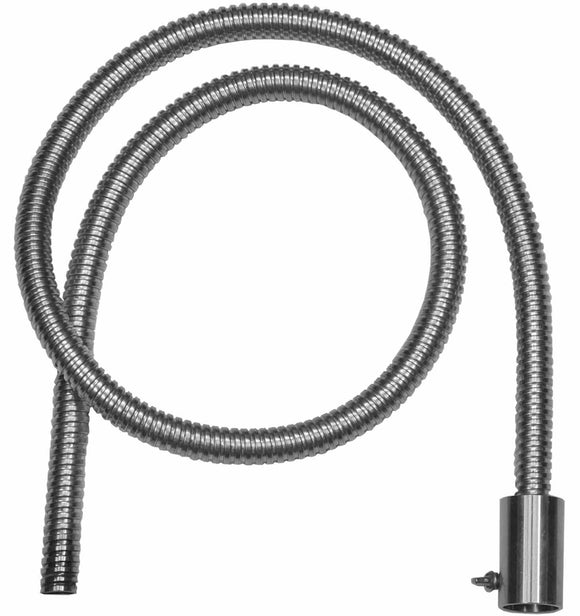 Flexible metal hot air conduit 