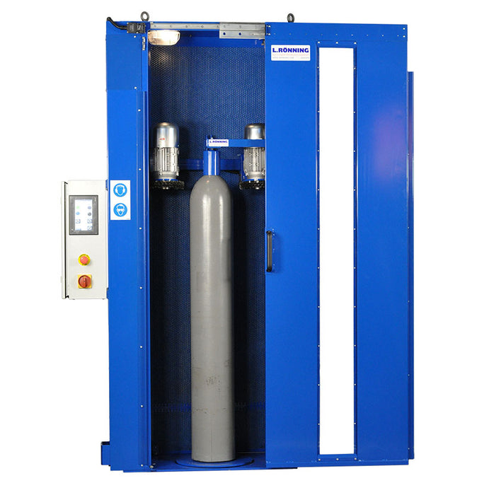 External cleaning & painting machine for gas cylinders – M148-152-003