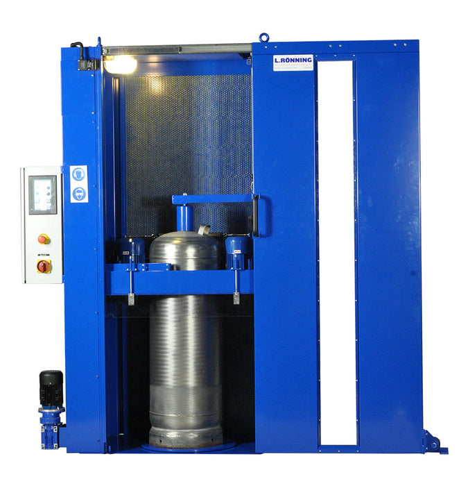 External cleaning and painting machine for gas cylinders - M148-152-004