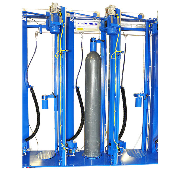 Automatic spray painting machine for gas cylinders - M169-108-XXX