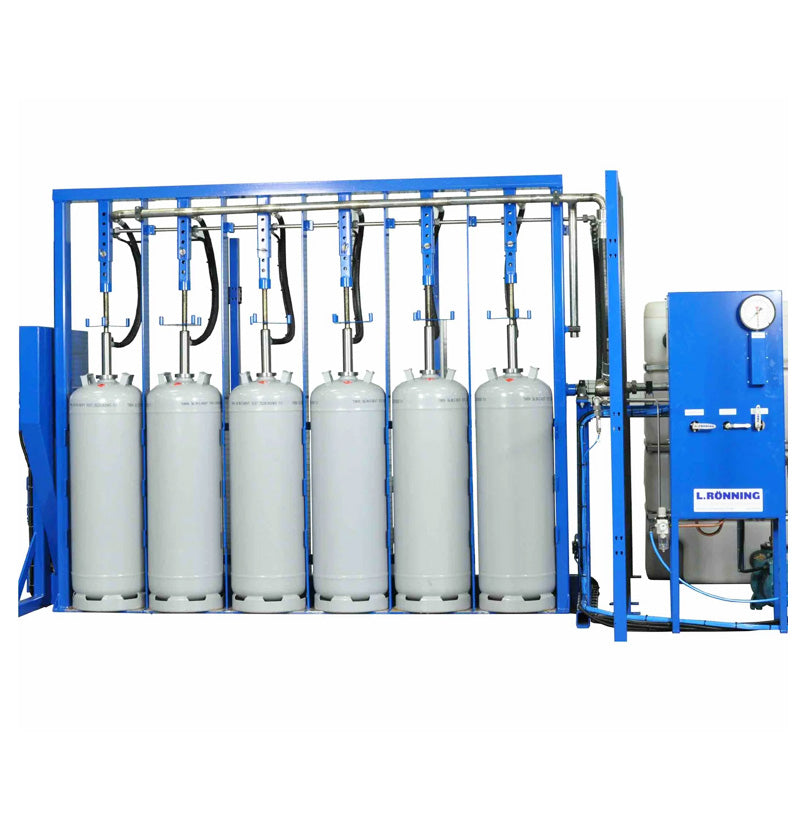 Semiautomatic Hydrostatic Pressure Testing System for Gas Containers