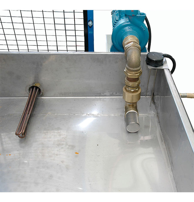 Water catch tray heater
