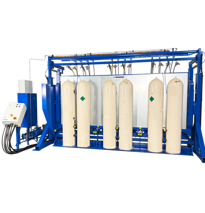 Pressure testing unit for gas cylinders - Ø290mm / H1800mm - M187-781-206
