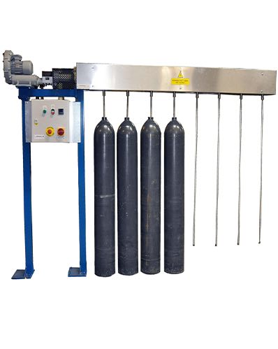 Drying unit for gas cylinders