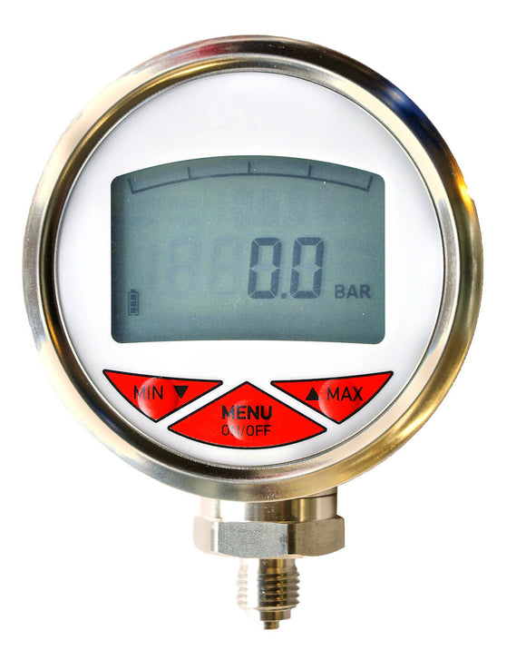 Pressure gauge for gas cylinders